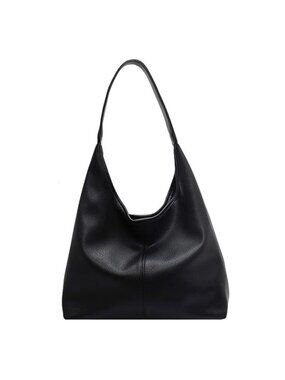 Women's Vegan Leather Hobo Shoulder Bag Tote Set with Wallet